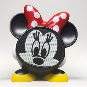 Red Disney Minnie Mouse Small Wireless Bluetooth Portable Mini Speaker iHome